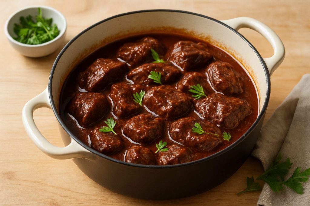 découvrez nos astuces simples et efficaces pour préparer un bœuf braisé tendre et savoureux à la perfection, idéal pour un repas réconfortant.