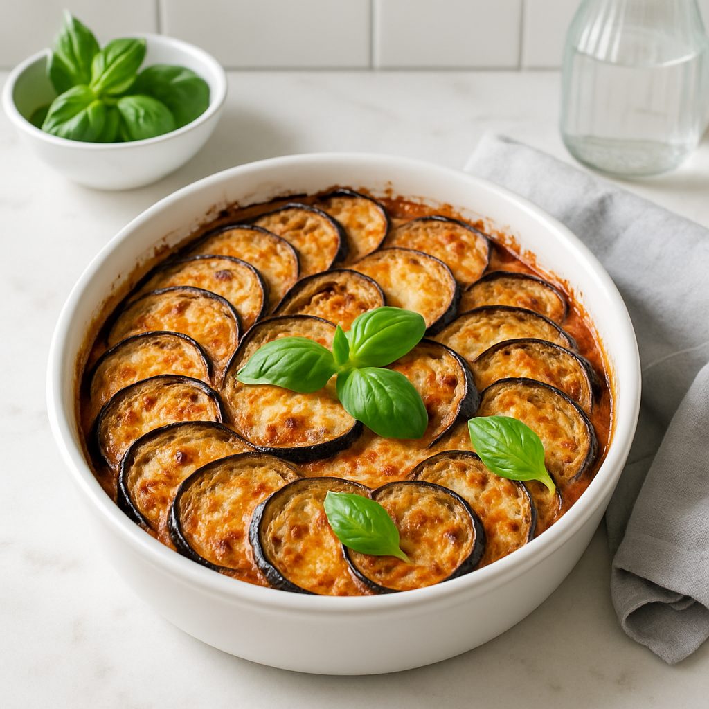 découvrez notre gratin d’aubergines, une recette savoureuse et saine, parfaite pour un repas équilibré et gourmand. simple à préparer et pleine de saveurs méditerranéennes.