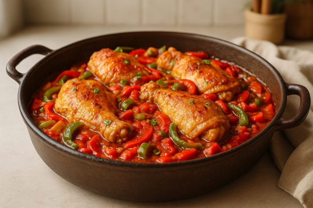 découvrez l'histoire authentique du poulet basquaise, un plat savoureux qui allie traditions du sud-ouest et richesse des saveurs basques.