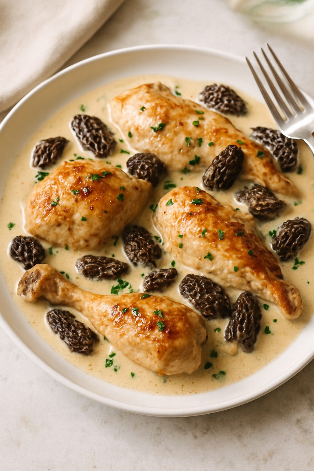 découvrez notre recette facile de poulet aux morilles, un plat savoureux et gourmand à préparer rapidement pour régaler toute la famille.