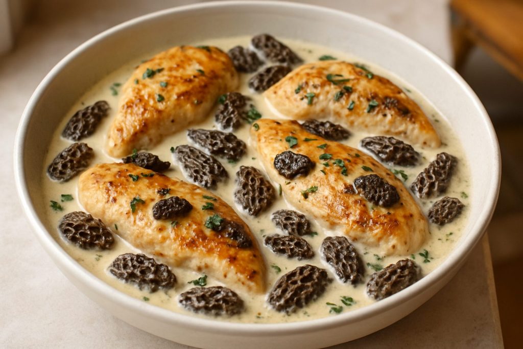 découvrez notre recette facile de poulet aux morilles, un plat savoureux et raffiné à réaliser rapidement pour un repas gourmand et élégant.