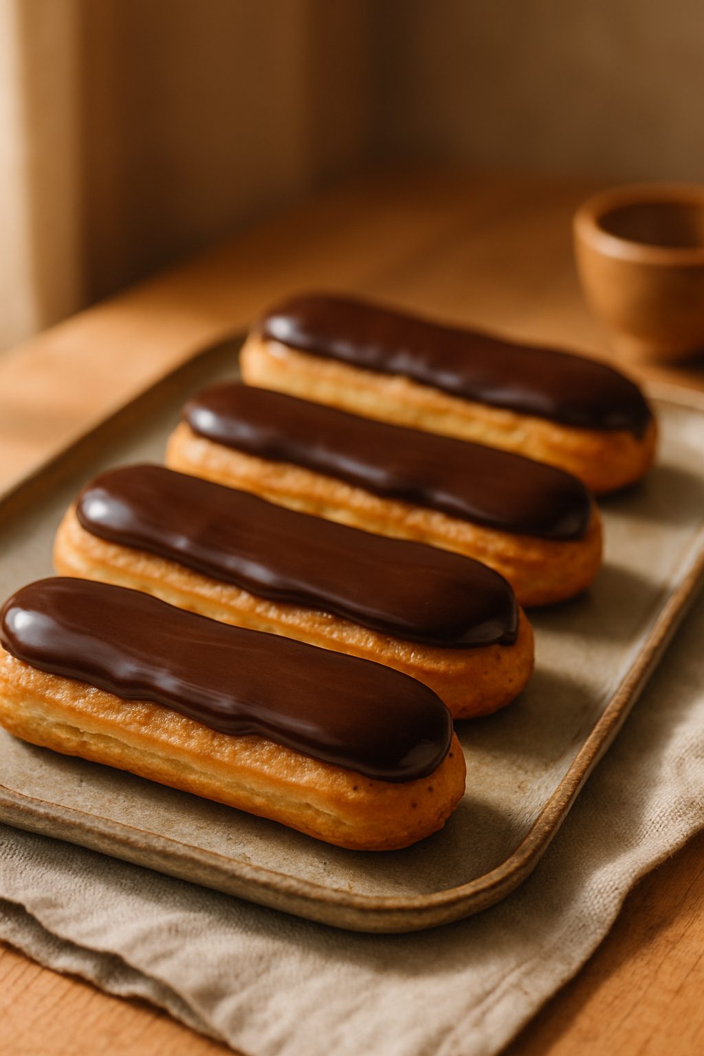 découvrez notre recette incontournable pour préparer des éclairs au chocolat parfaits, avec une pâte à choux légère et une crème chocolat onctueuse.