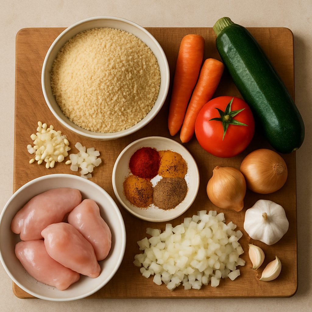 découvrez une recette facile et délicieuse de couscous au poulet, parfaite à préparer chez vous pour un repas convivial et savoureux.