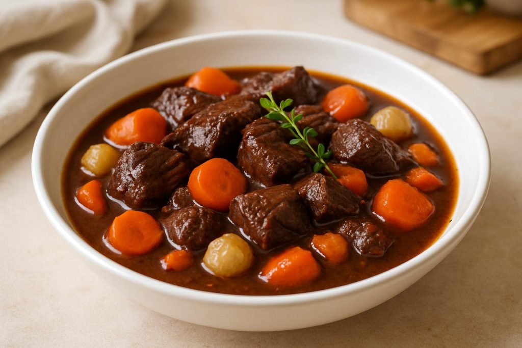 découvrez notre recette traditionnelle du bœuf en daube, accompagnée de conseils et astuces pour un plat savoureux et réussi à coup sûr.