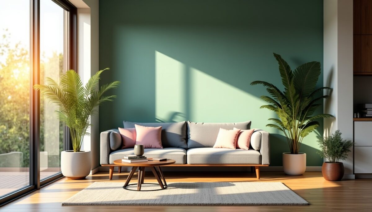 Idées de couleurs de peinture pour sublimer votre salon selon sa taille et sa luminosité
