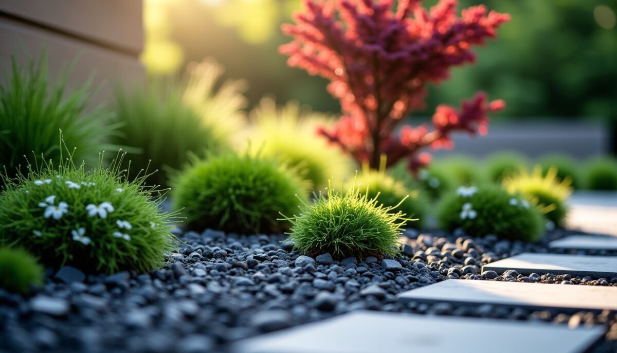 Paillage en ardoise : l&rsquo;élégance naturelle pour sublimer votre jardin moderne