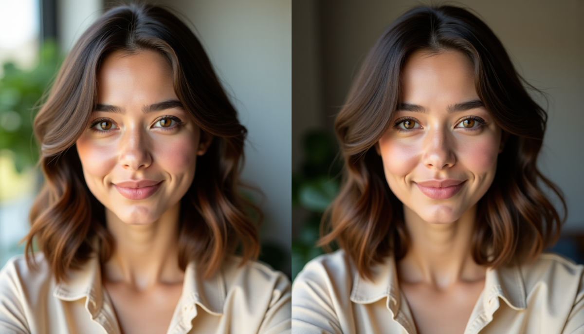 Selfie amélioré vs portrait généré avec photorizz.com : quelle différence concrète