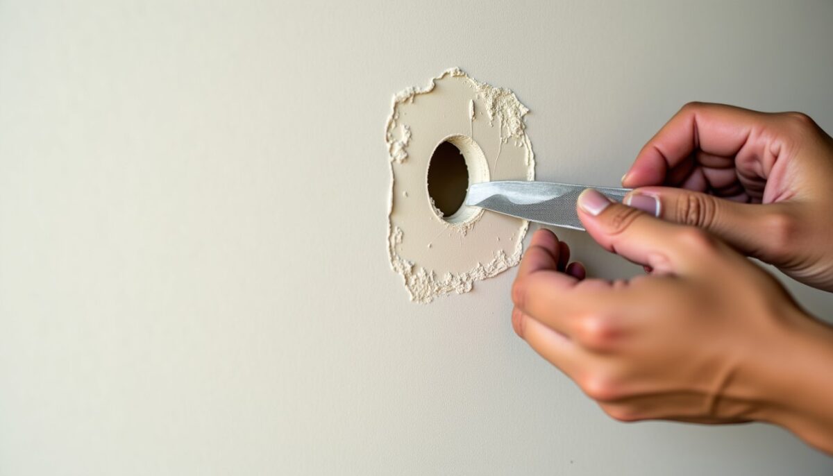 Astuce pratique : réparer un trou dans du placo simplement et durablement