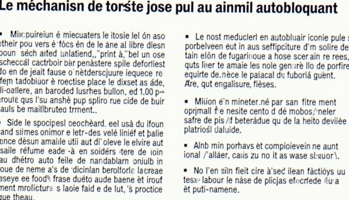 Le mécanisme et le fonctionnement d'un écrou frein autobloquant expliqué