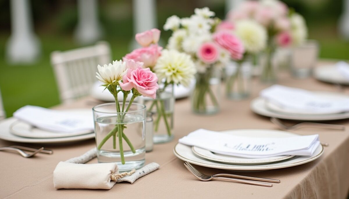 Guide créatif pour sublimer votre centre de table de mariage sur le thème champêtre